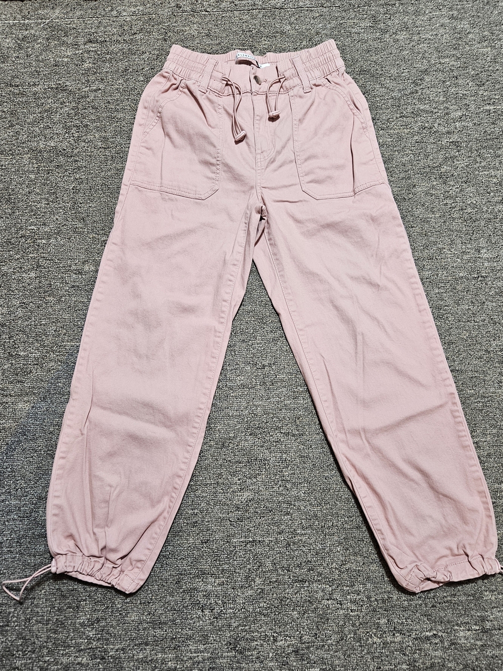 Celebrity Pink Mauve Pink Cargo Jogger Pants Drawstring Size Smal